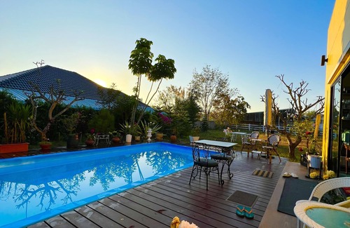 Chiang Rai Villa | Colorful Pool Villa -10 mins from airport/close to most attractions in Chiangrai