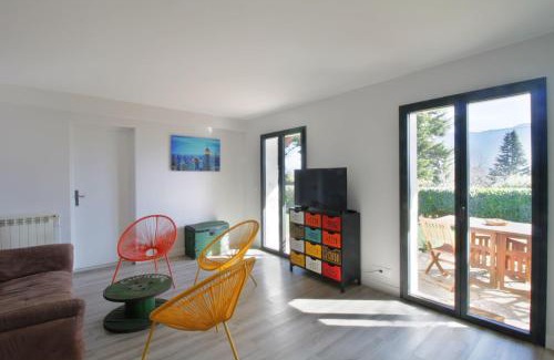 Le Bourget-du-Lac Apartment | Comfortable garden level 2 minutes from the lake on foot!