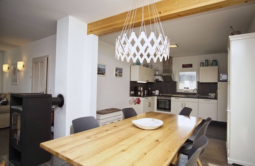 Wiek House | Comfortable house with fireplace, sauna, garden, terrace - Holiday home Sternschnuppe