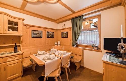 Campitello di Fassa Apartment | Comfortable Apartment “Eurochalet- M1” close to the Ski Lifts with Mountain View, Wi-Fi & Balcony; Parking Available
