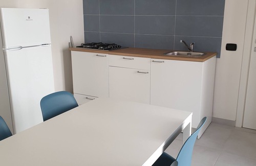 Sapri Apartment | Comfortable one-bedroom apartment with kitchen and terraced balcony with mountain view