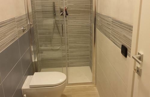 Sapri Apartment | Comfortable one-bedroom apartment with kitchen and terraced balcony with mountain view