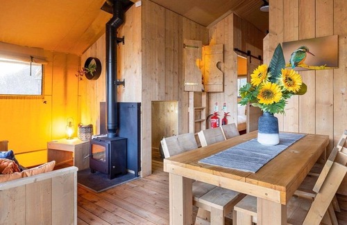 Saddleworth Ski Chalet | Contemporary secluded lodge with extra privacy and outdoor space.