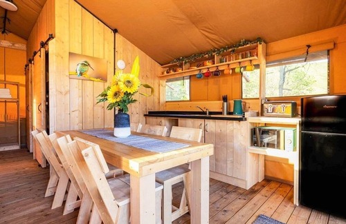 Saddleworth Ski Chalet | Contemporary secluded lodge with extra privacy and outdoor space.