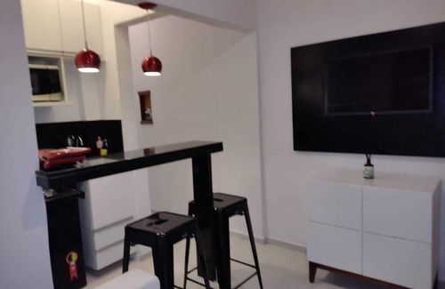 Copacabana Apartment | Copacabana apartment, bedroom and living room, overlooking the Atlantic forest