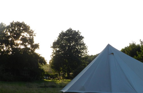 Hereford Cabin | Cosy 5m bell tent glamping in rural Herefordshire