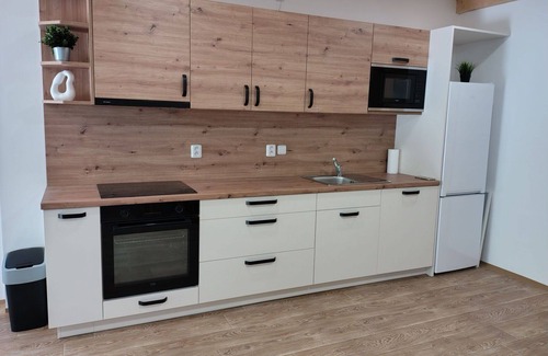 Desna Apartment | Cosy apartment for 4 guests with WIFI, pool, TV and patio