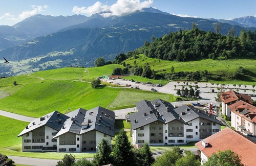 Falera Apartment | Cosy apartment for 3 guests with WIFI, pool, TV, balcony and panoramic view