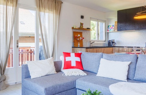 Veysonnaz Apartment | Cosy apartment for 5 guests with WIFI, balcony and pets allowed