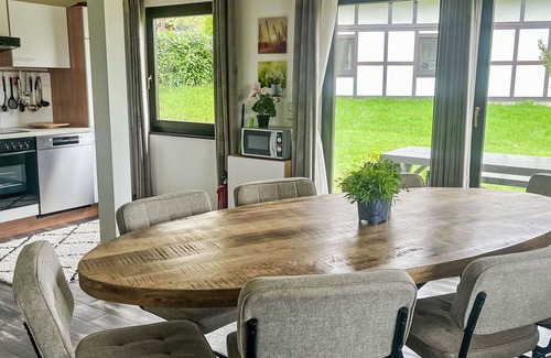 Feriendorf Frankenau House | Cosy apartment in villa for 9 guests with WIFI, terrace and panoramic view