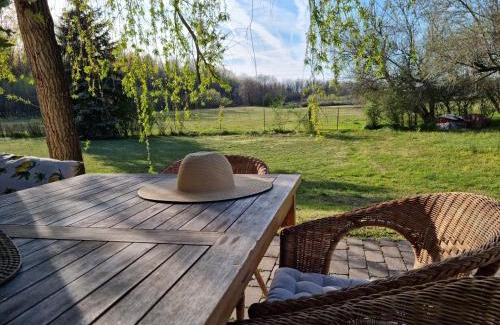 Kiskunmajsa House | Cottage 2 im Natur-Resort Pool, Schwimmteich & Sauna