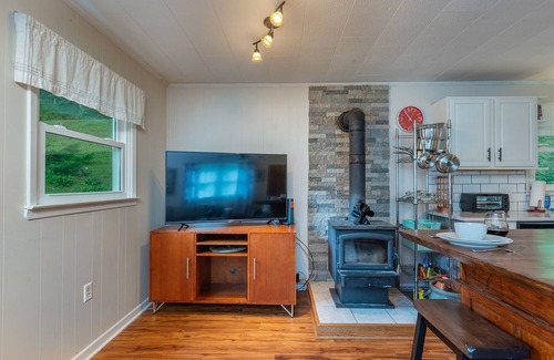 Burnsville Cottage | Cottage by the Creek, Fire Pit, Grill, 3 Mins to Town, WiFi, Pets Welcome!