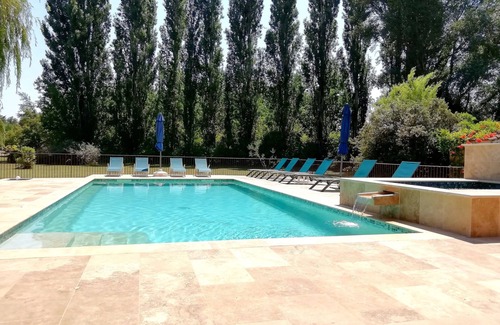 Villelaure House | Cottage on 7 HA Est Full AC, Heated Pool & Spa, Boules Court, Fitness & Sports