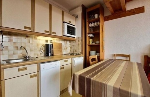 Plagne Centre Apartment | Cozy 2-room apartment with Mont-Blanc view, parking, 50m from slopes
