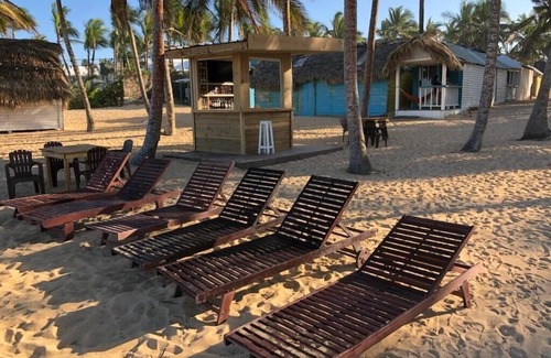 Punta Cana Apartment | Cozy Beach Front bungalow #4. Unspoiled Beach.
