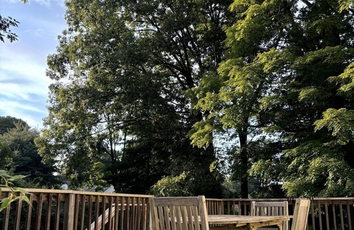 Saugerties South House | Cozy Bedroom With Fireplace