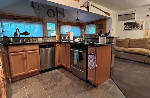 Elcho Cabin | Cozy cabin just steps away from Upper Post Lake. Pet friendly with a small fee!