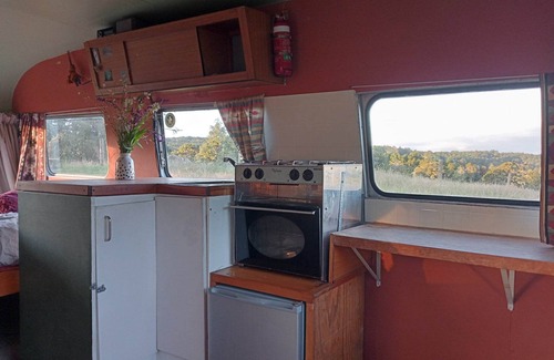 Waimate North House | Cozy caravan retreat with great views set within 10 acre of ecological paradise.