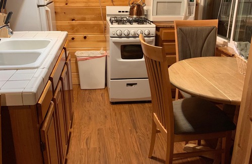 Peninsula Village Cabin | Cozy & Cute Studio Cabin, Pet Friendly with Large Deck On The Lakeshore