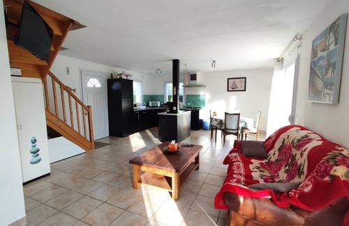 Pleumeur-Bodou House | Cozy House 210m from Pors Gelin Beach with Enclosed Garden and Terrace