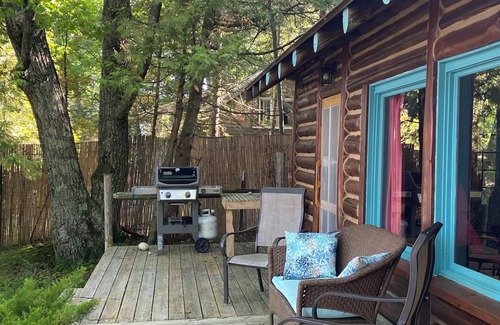 Harbor Springs Cabin | Cozy Lake Michigan beachfront log cabin in Good Hart.