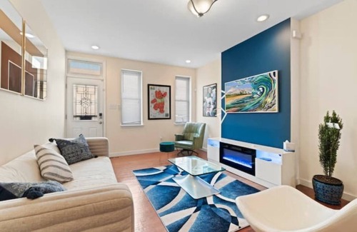 Olde Richmond House | Cozy Luxe Living in Philly with Private Sauna