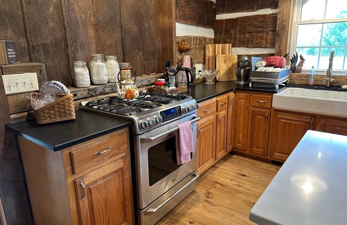 Williamsport Cabin | Cozy Oak & Ember Lodge