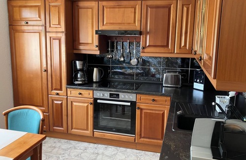 Urnshausen Apartment | Cozy vacation apartment in the Rhön with a beautiful view from the balcony