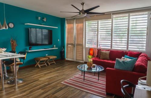 Punta Las Marias Apartment | CozyBeach large 1BdrApt 50 steps from Atlantic Ocean private street between Ocean Park & Isla Verde 5 mins from Airport