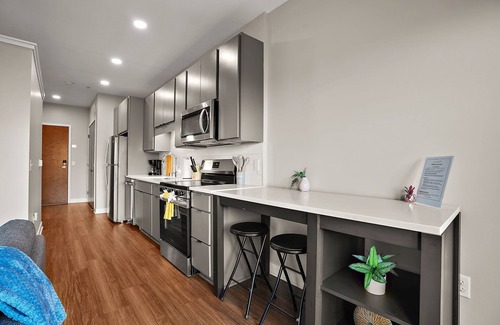 Downtown Minneapolis Apartment | CozySuites Marquee | pool, gym #02