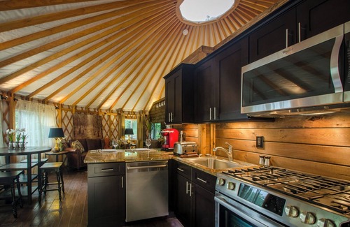 Topton House | Creekside Cove Yurt - Creekside Glamping w/Private Hot Tub