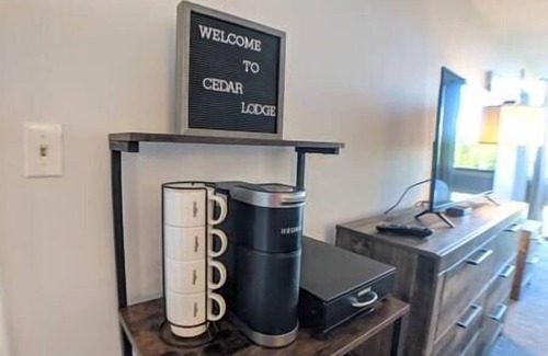 Weirs Beach Apartment | Cute Cedar Lodge Studio with Balcony & Lake Views!