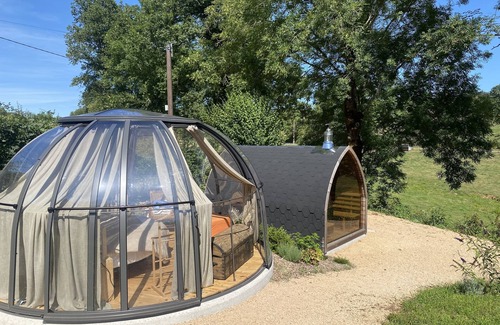 Varennes-sous-Dun Cabin | Dôme Transparent Hébergement Insolite