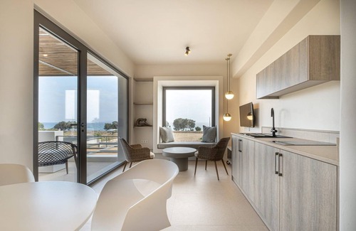 Tinos Apartment | Dazzling Tinos Beachfront Suite | Adults only | Crystal Cove Suite | 2 Bedrooms.