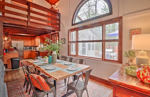 Lake Harmony House | Deck & Fire Pit: Cozy Pocono Mountain Home