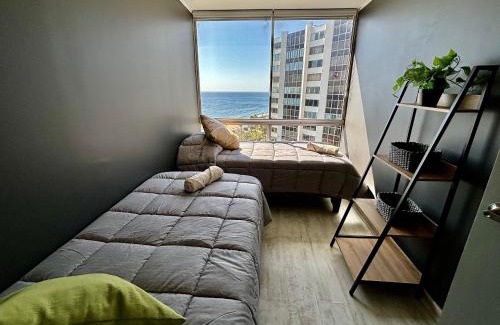 Vina del Mar Apartment | Depto remodelado vista al mar en Avda San Martin