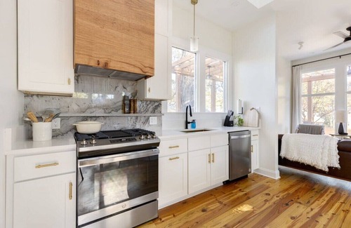 Downtown House | Designer Garden Home | Gas Fireplace