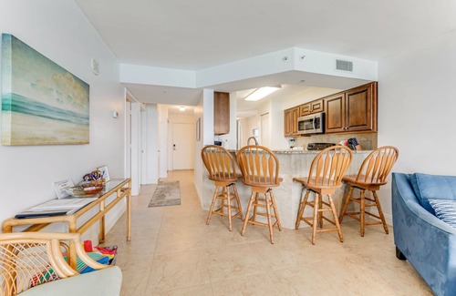 Seawinds Condo Condo | Direct oceanfront condo with large private balcony, seasonally heated pool, and garage parking
