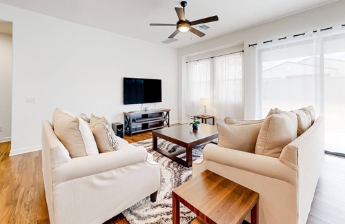 San Tan Valley House | Dog-friendly 2-story home with enclosed backyard, patio, grill, streaming, & W/D