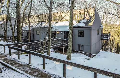 Village at Camelback House | Dog-friendly condo near the slopes w/wood fireplace, deck, shared pool, hot tub