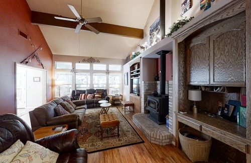 Shaver Lake House | Dog-Friendly Home Surrounded by Nature w/Private Decks, Game Room - Near Tennis