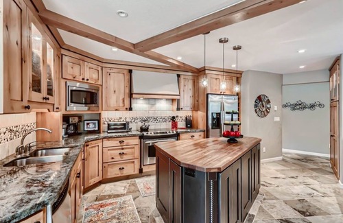 Breckenridge House | Dog-friendly home with private hot tub, mtn views, deck, wood stove, fireplace