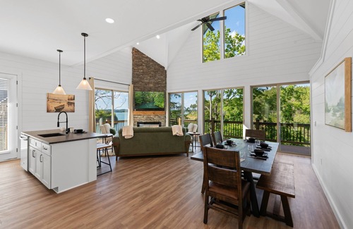 Sevierville Cabin | Dog-friendly Lakefront home w/private pool, game room, & free attraction tickets