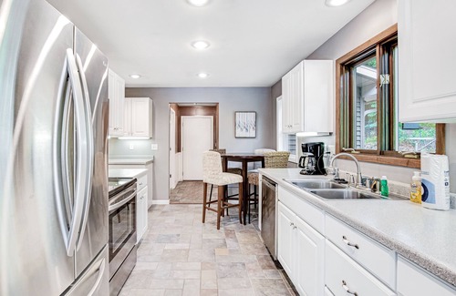 Tomahawk House | Dog-Friendly Lakefront Home w/Fireplace, Stove, Lake View, Free WiFi, Deck