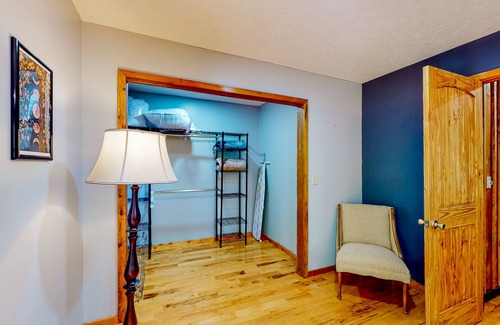 Elk Park House | Dog-friendly remodeled cabin with fireplace, mtn views, grill, deck, W/D, & AC