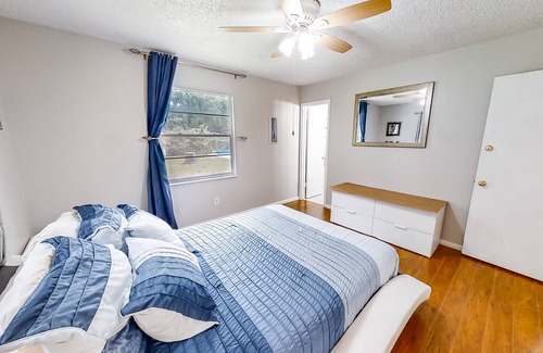 Northside House | Dog-friendly retreat with a private saltwater pool, inviting patio & W/D