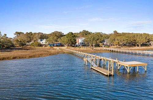 Ocean Isle Beach House | Dolphin Cove - Whole WATERFRONT House with Dock