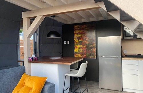 Perce Ski Chalet | Dome #2 forested at Domaine Renard