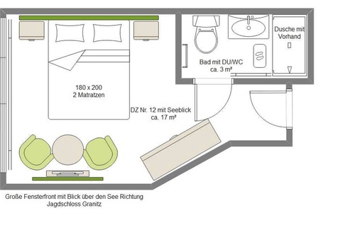 Neuensien Apartment | Doppelzimmer mit Seeblick II - Ferienzimmer und -wohnungen mit Seeblick