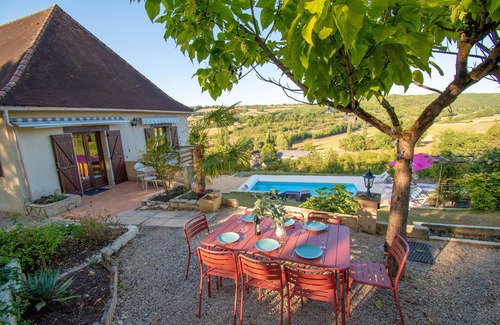 Marnac House | Dordogne gite, amazing views, private heated pool, large gardens, NO ADDED COSTS